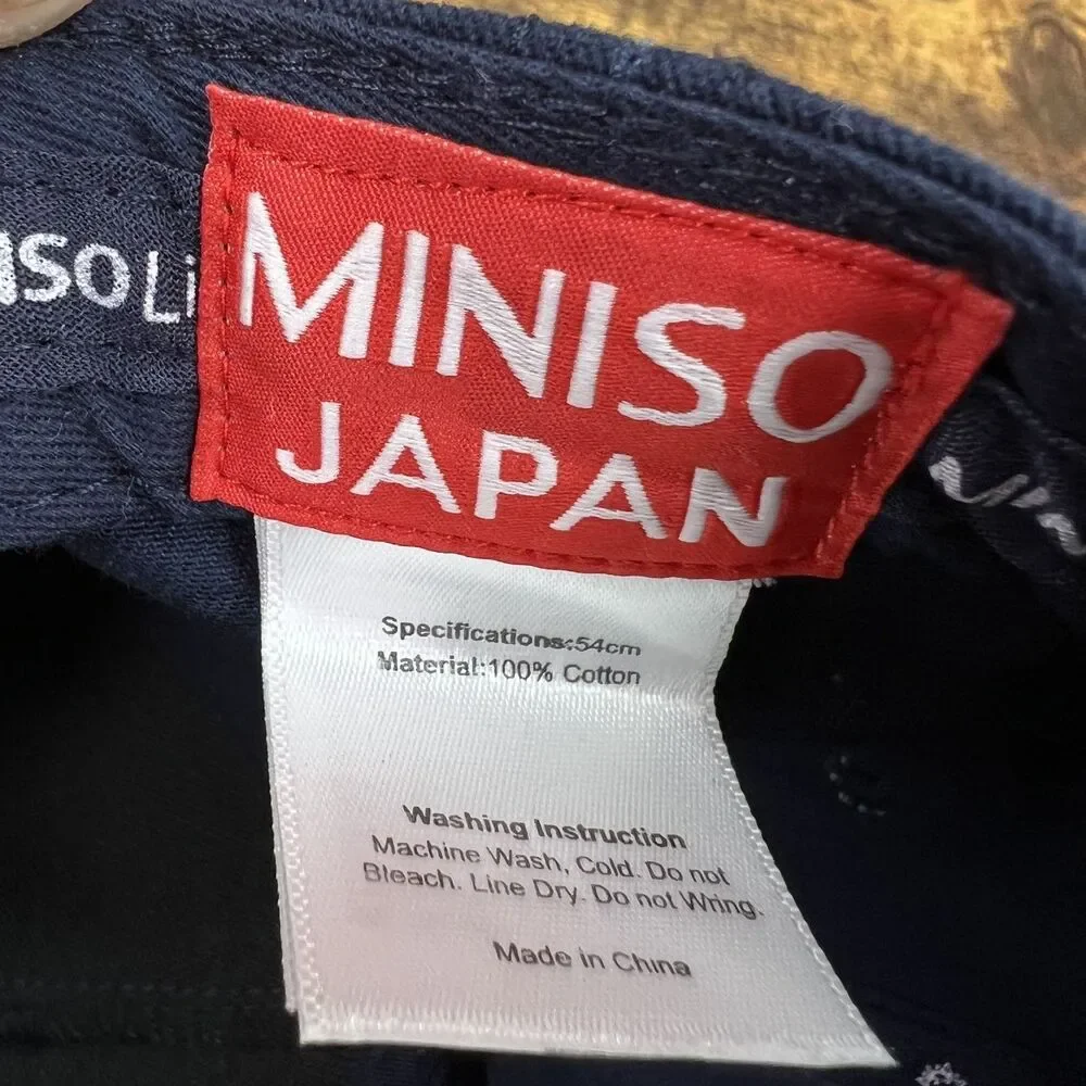 Miniso Life Japan Monster Eye Baseball Hat Pink Brim Mouth Teeth Snapback Hat
